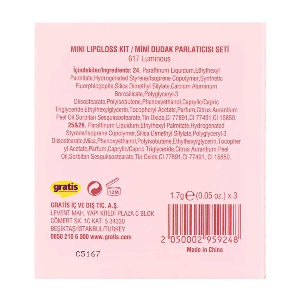 رژ لب مایع براق بیولیس سری Must Have It — Beaulis Must Have It Mini Likit Parlak Ruj Seti 617 Luminous