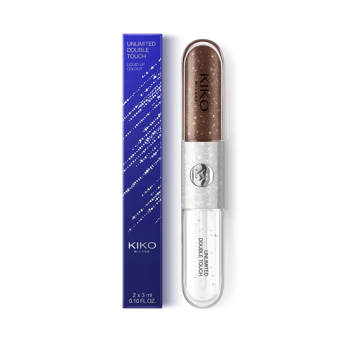 لیپ گلاس دو طرفه کیکو سری Unlimited Double Touch — 156 Dusk Gleams