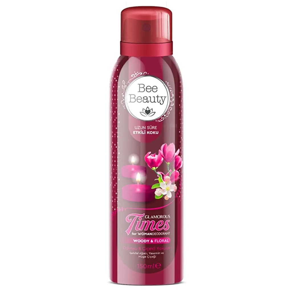 اسپری دئودورانت بیبیوتی 150 میل — Bee Beauty Glamorous Times Women's Deodorant Spray 150 ml