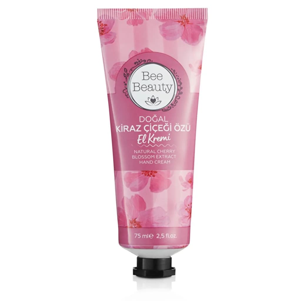 کرم دست بی بیوتی 75 میل — Bee Beauty Natural Cherry Blossom Extract Hand Cream 75 ml